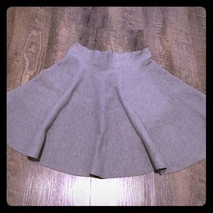 Gray circle skirt